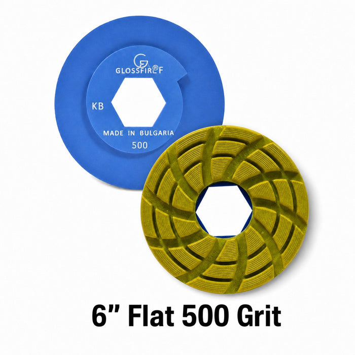 Glossfire 6" Flat 500 Grit
