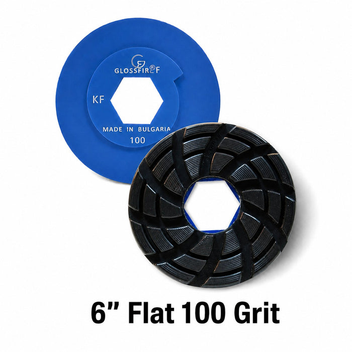 Glossfire 6" Flat 100 Grit