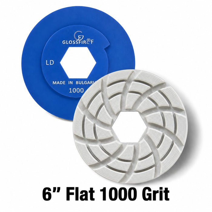 Glossfire 6" Flat 1000 Grit
