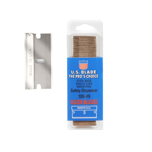 Razor Blade Single Edge #9 100 Pak Clam Shell