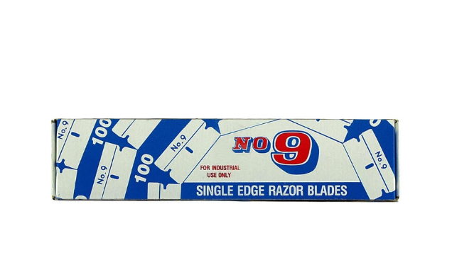 Label Blue Box #9 Razor Blades